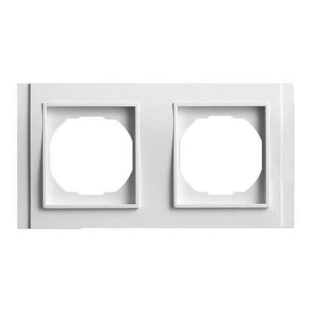 Рамка 2-постовая Vesta-Electric Verona белый FRM020201BEL Фото № 