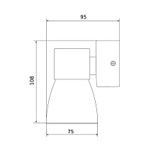 Бра Elektrostandard Cono MRL 1027 белый/серебро a061049 1