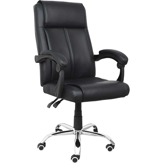 Кресло руководителя AksHome Brighton чёрный, экокожа 80024 изображение Кресло руководителя AksHome Brighton чёрный, экокожа 80024 Фото №