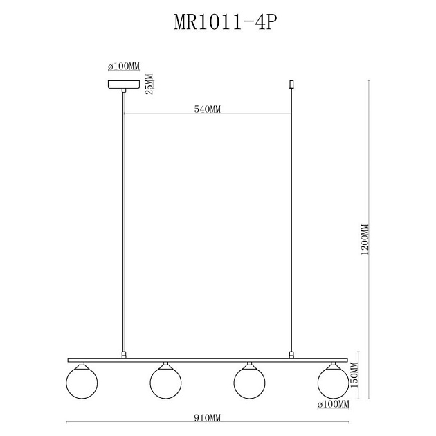 Подвесной светильник MyFar Stacy MR1011-4P изображение 5 Подвесной светильник MyFar Stacy MR1011-4P Фото № 5