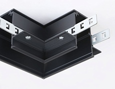 Коннектор L-образный для встраиваемого шинопровода Ambrella light Track System Magnetic GL3354 2