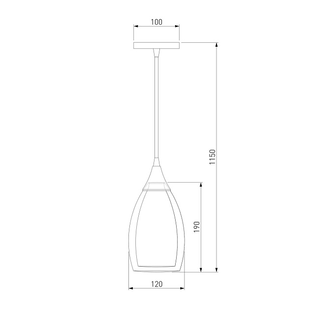 Подвесной светильник Eurosvet 50085/1 золото Фото № 2