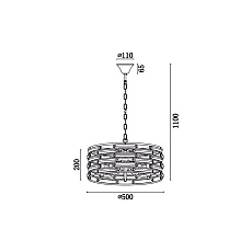 Подвесная люстра Vele Luce Brianna VL3083P05 4