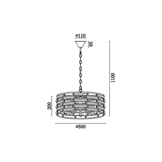 Подвесная люстра Vele Luce Brianna VL3083P05 Фото № 5