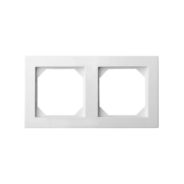 Рамка 2-постовая Liregus Epsilon белый 28-0422 Фото № 