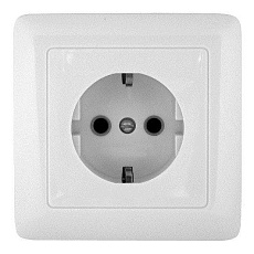 Розетка 2К+З Systeme Electric Хит 16A 250V белая RS16-134-B