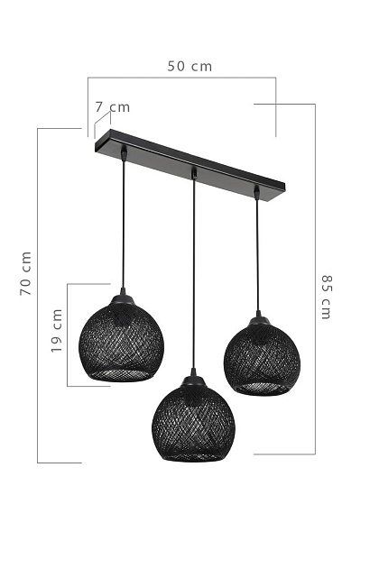 Подвесная люстра Toplight Lizbeth TL1612L-03BK Фото № 4