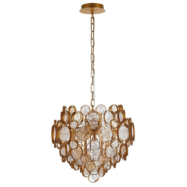 Подвесной светильник Crystal Lux Deseo SP6 D460 Gold Фото № 