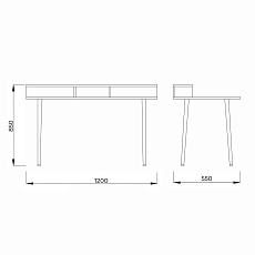 Письменный стол AksHome Jasper серый, металл 86201 1