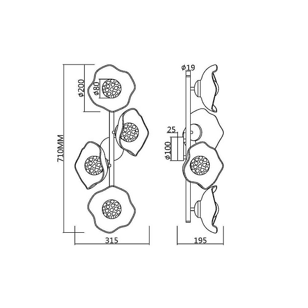 Бра Maytoni Miracle MOD207WL-04BS Фото № 7