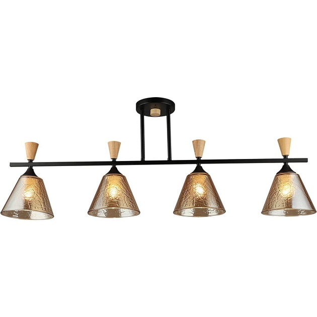 Спот Reluce 04864-0.3-04 BK+WOOD Фото № 