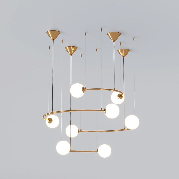 Подвесная люстра Bogates Brook 359/8 латунь изображение 7 Подвесная люстра Bogates Brook 359/8 латунь Фото № 7