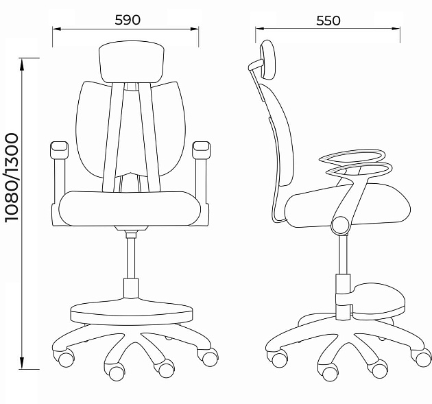 Детское кресло AksHome Twins серый, ткань 75267 изображение 2 Детское кресло AksHome Twins серый, ткань 75267 Фото № 2