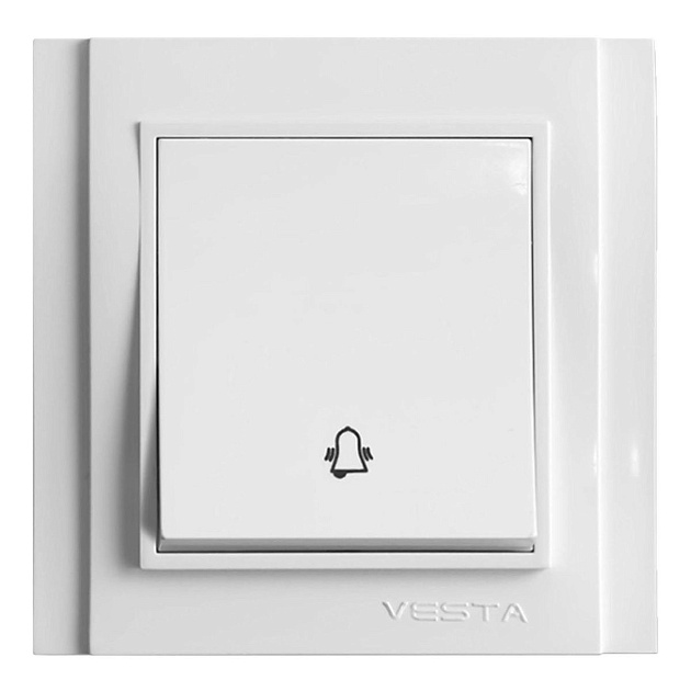 Выключатель Звонок Vesta-Electric Verona белый FVKZ020101BEL изображение Выключатель Звонок Vesta-Electric Verona белый FVKZ020101BEL Фото №