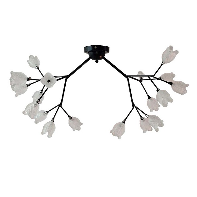 Потолочная люстра ЭкономСвет 11112/18BK WT Фото № 