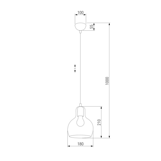 Подвесной светильник TK Lighting 602 Mango 1 Фото № 2