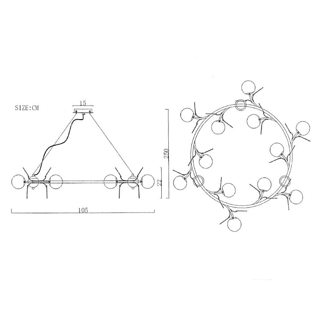 Подвесная люстра Imperium Loft Matisse 191866-26 Фото № 3