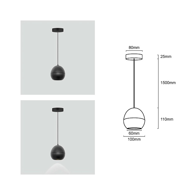Подвесной светодиодный светильник Fiberli Ayleen 12110401 изображение 2 Подвесной светодиодный светильник Fiberli Ayleen 12110401 Фото № 2