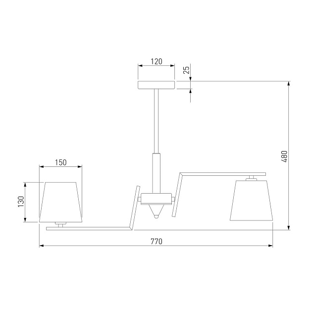 Потолочная люстра Eurosvet Ozark 60149/8 латунь изображение 2 Потолочная люстра Eurosvet Ozark 60149/8 латунь Фото № 2