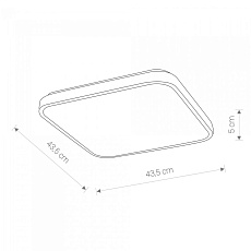 Потолочный светодиодный светильник Nowodvorski Agnes Square Led 8137 1