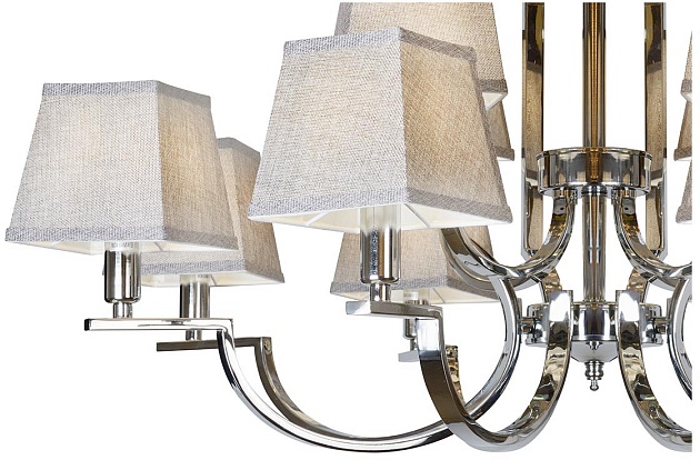 Подвесная люстра iLamp Hilton 6943-8+4 CR изображение 4 Подвесная люстра iLamp Hilton 6943-8+4 CR Фото № 4