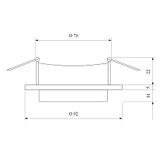 Встраиваемый светильник Elektrostandard 116 MR16 белый a055670 1