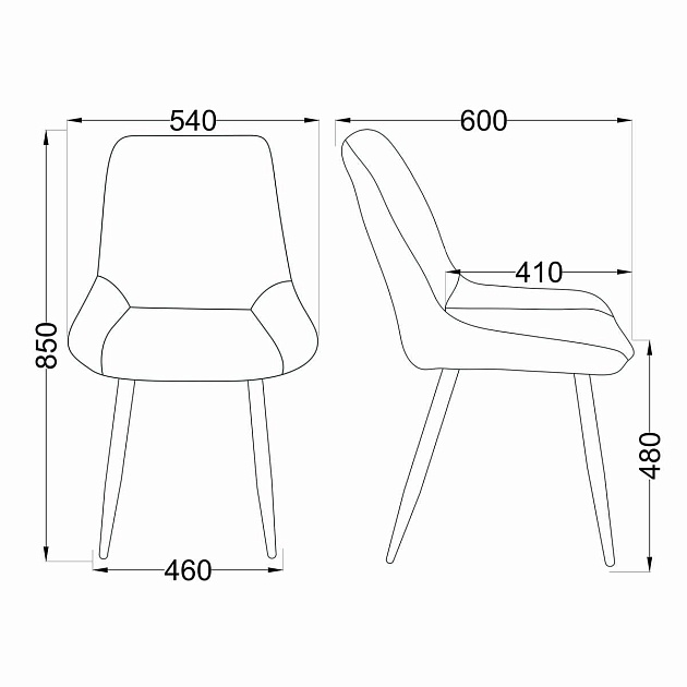 Кухонный стул AksHome Darren темно-зеленый, велюр 76479 Фото № 2