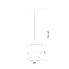 Подвесной светильник TK Lighting 6544 Paglia Black 1