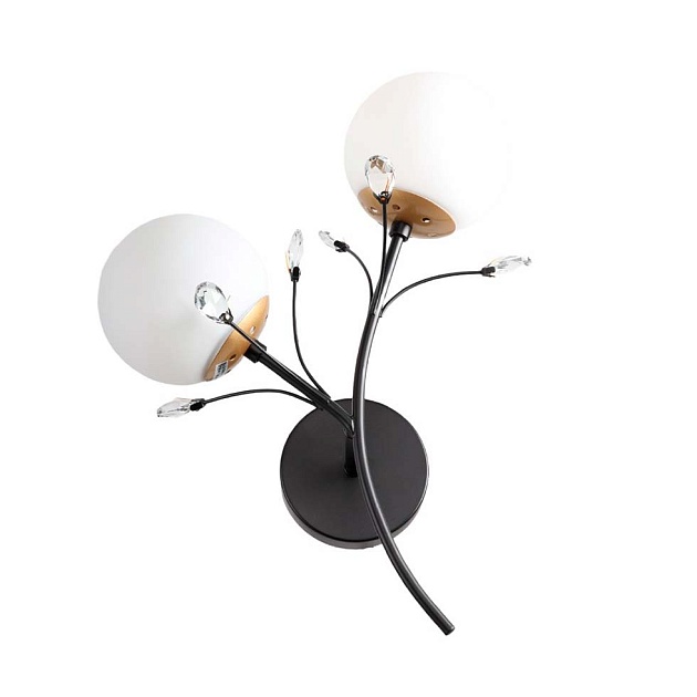 Бра ЭкономСвет 51638/2wBK+GD WT Фото № 