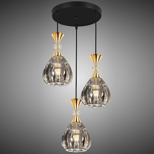 Подвесная люстра Reluce 09015-0.9-03 Smoke Фото № 3