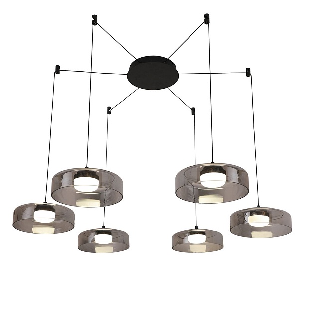 Подвесная светодиодная люстра Favourite Platta 4490-6P изображение Подвесная светодиодная люстра Favourite Platta 4490-6P Фото №