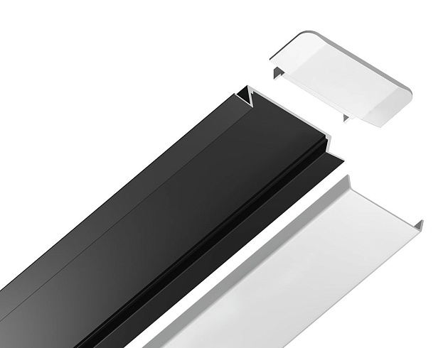 Встраиваемый профиль с рассеивателем Ambrella Illumination GP1100BK Фото № 5