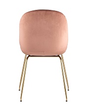 Барный стул Stool Group Турин со спинкой бархат пудровый золотые ножки 8329C PINK 2