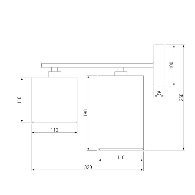 Бра Eurosvet Pastel 60151/2 хром Фото № 2