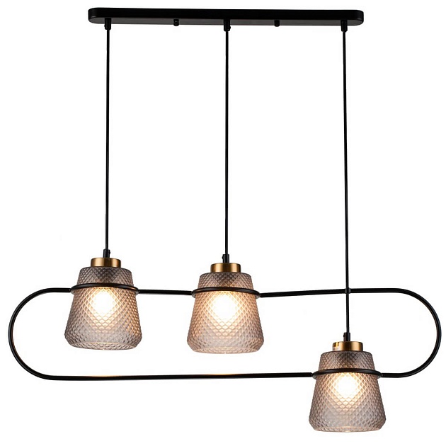 Подвесной светильник Indigo Astratto 11016/3P Black V000158 Фото № 