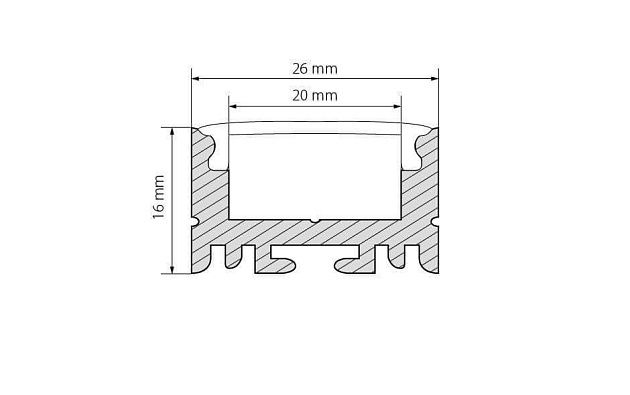 Профиль Arlight ARH-LINE-1726-2000 ANOD 018674 Фото № 2