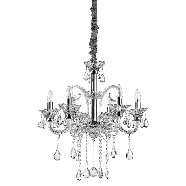 Подвесная люстра Ideal Lux Colossal SP6 Trasparente 114194 изображение Подвесная люстра Ideal Lux Colossal SP6 Trasparente 114194 Фото №