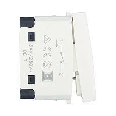 Выключатель LK Studio 45х22,5мм (схема 1) 16 A, 250 B (белый) LK45 850104 1