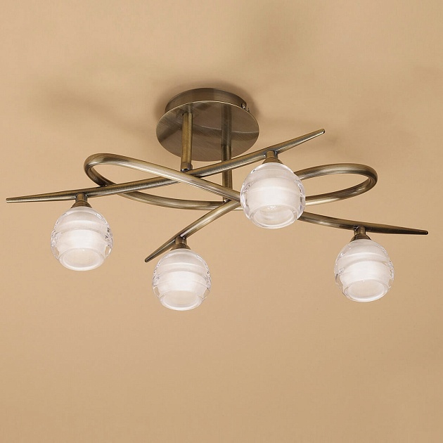 Потолочная люстра Mantra Loop Antique Brass 1823 Фото № 2