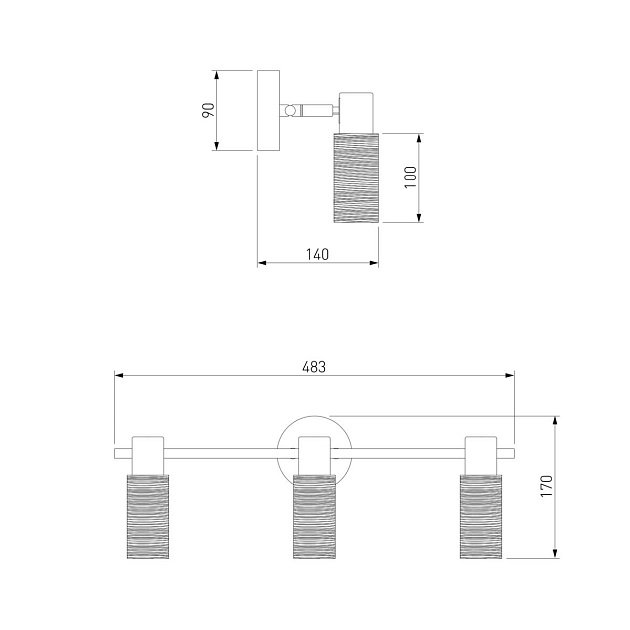 Спот Eurosvet 20043/3 сатин-никель Фото № 2