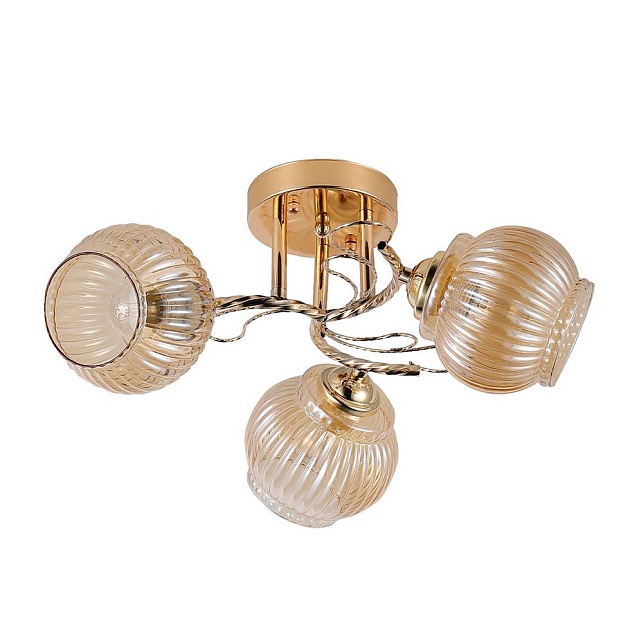 Потолочная люстра ЭкономСвет 12170/3FGD AMB Фото № 