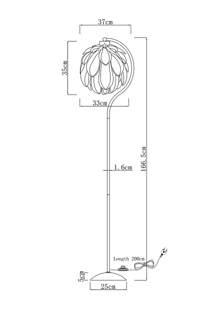 Торшер Moderli Flake V11013-F Фото № 2