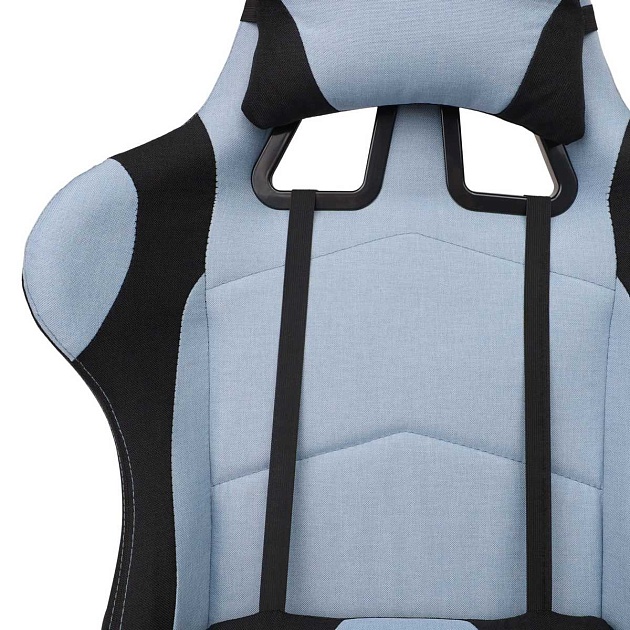 Игровое кресло AksHome Savage голубой + черный, ткань 83773 Фото № 7