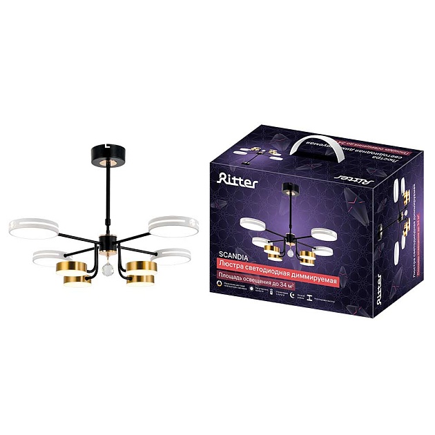 Потолочная люстра Ritter SCANDIA 51650 1 Фото № 