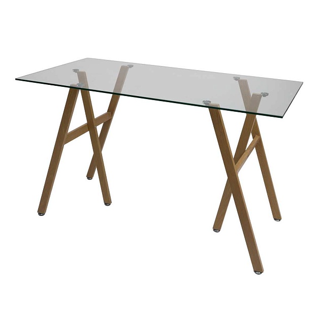Письменный стол AksHome Nephrite прозрачный, стекло 86203 Фото № 4