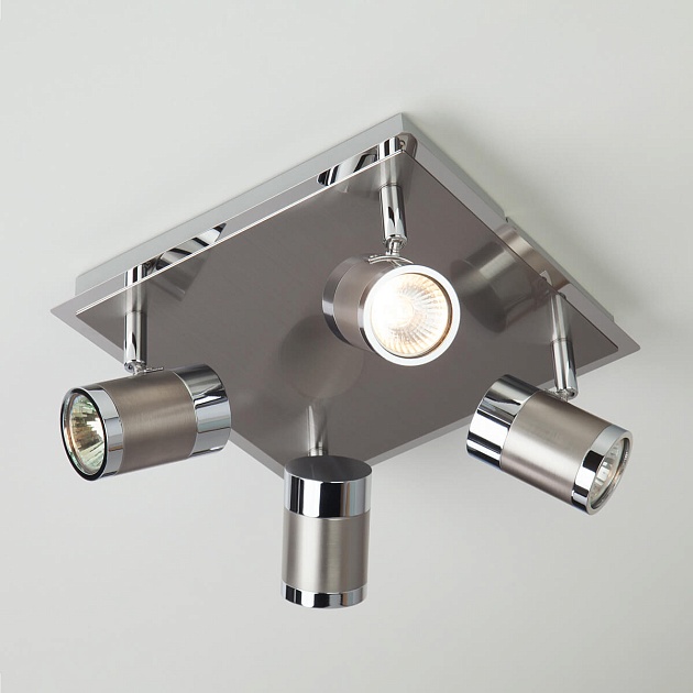 Потолочный светильник Eurosvet 20058/4 перламутровый сатин изображение Потолочный светильник Eurosvet 20058/4 перламутровый сатин Фото №