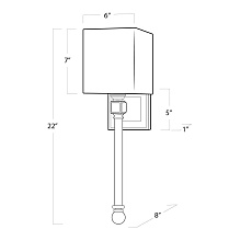 Бра Imperium Loft Regina Andrew Crystal Sconce 85023-22 1