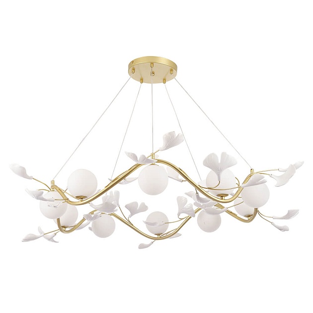 Подвесная люстра Crystal Lux Colibri SP10 Gold изображение Подвесная люстра Crystal Lux Colibri SP10 Gold Фото №