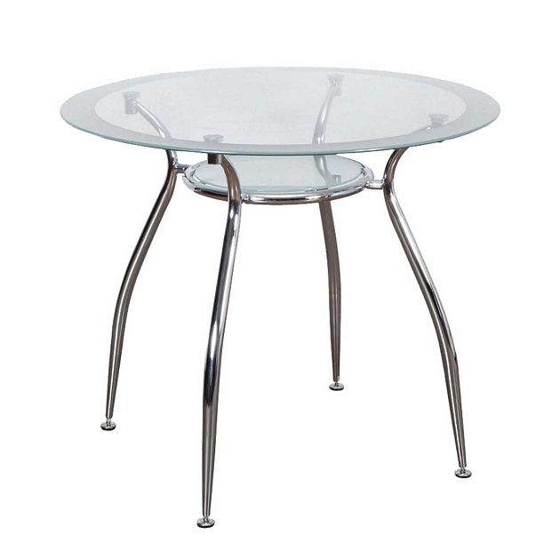 Кухонный стол AksHome Finezia прозрачный, закаленное стекло 59158 изображение Кухонный стол AksHome Finezia прозрачный, закаленное стекло 59158 Фото №