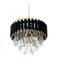 Подвесная люстра Lumina Deco Funneli LDP 6003-400 BK+F.GD 3